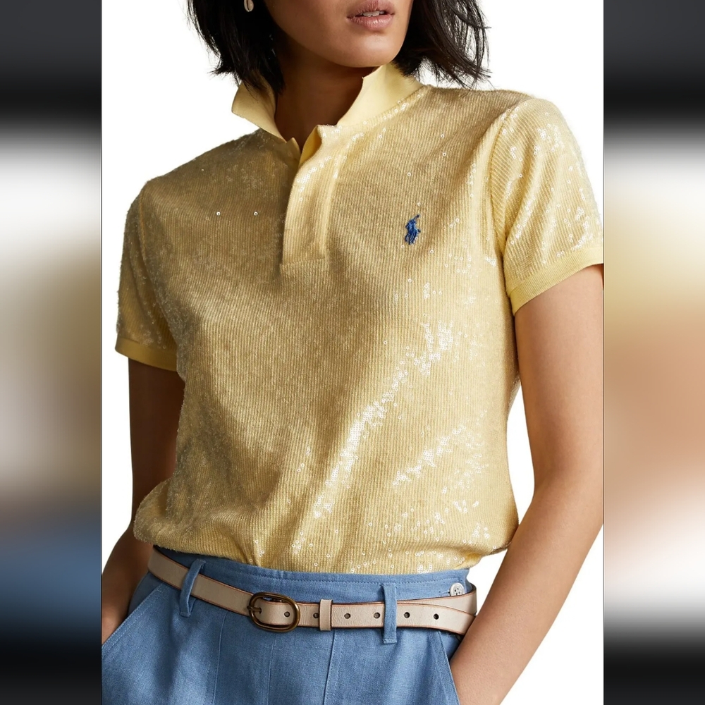 NWT Ralph Lauren Sequin Polo